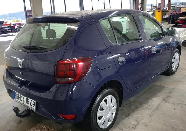 Dacia Sandero cena 24900 przebieg: 75000, rok produkcji 2017 z Więcbork małe 121